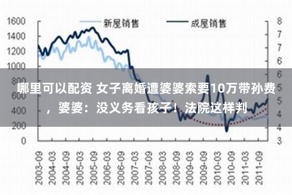 哪里可以配资 女子离婚遭婆婆索要10万带孙费，婆婆：没义务看孩子！法院这样判