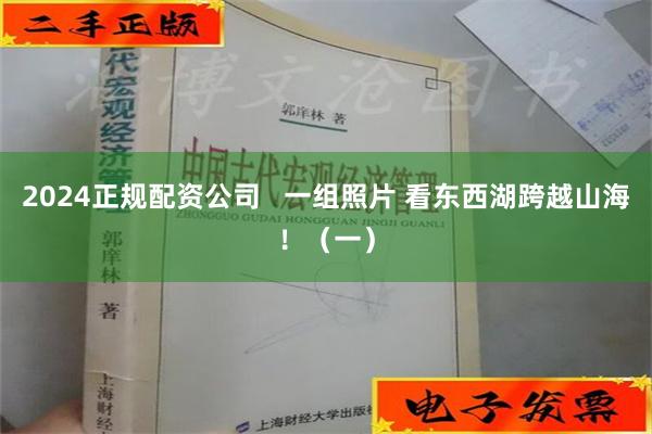 2024正规配资公司   一组照片 看东西湖跨越山海！（一）