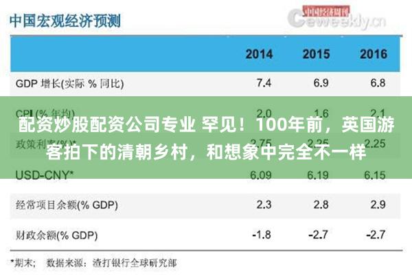 配资炒股配资公司专业 罕见！100年前，英国游客拍下的清朝乡村，和想象中完全不一样