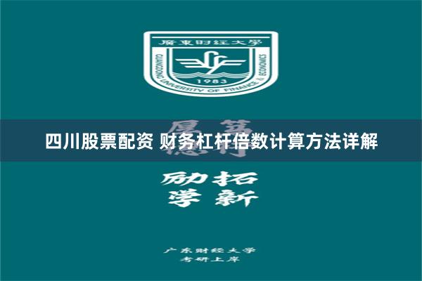 四川股票配资 财务杠杆倍数计算方法详解