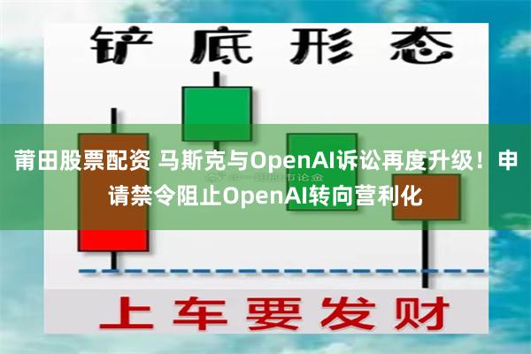 莆田股票配资 马斯克与OpenAI诉讼再度升级！申请禁令阻止OpenAI转向营利化